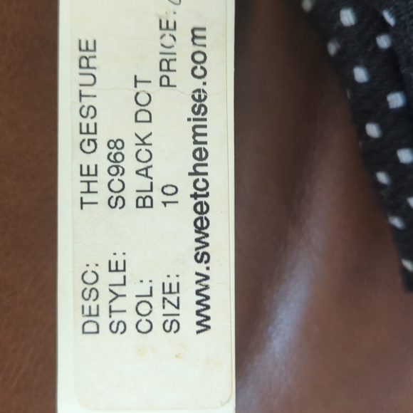 Sweet Chemise Black Dot Dress - Picture 10 of 10